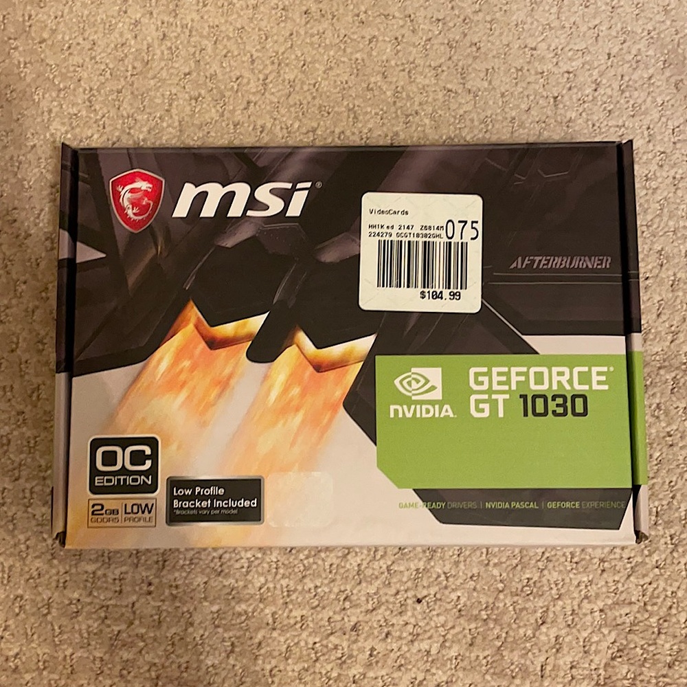 (Slightly Used) MSI GeForce GT 1030 Graphics Card